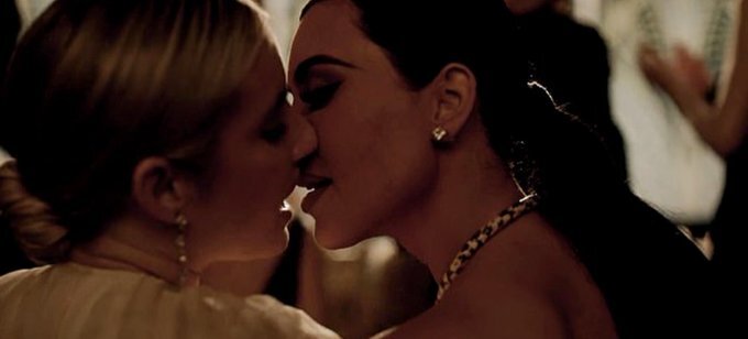 Kim Kardashian Kisses Emma Roberts in American Horror Story: Delicate Part Two