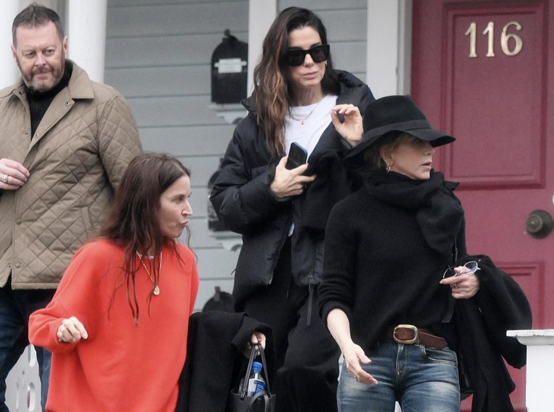 Jennifer Aniston and Sandra Bullock Seen Leaving Botox Office